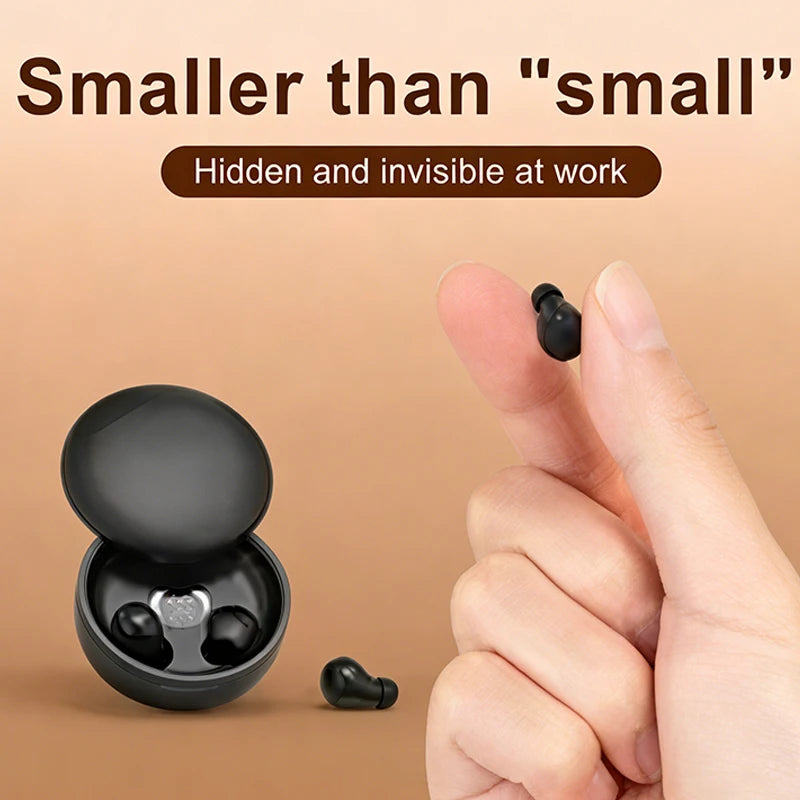 SK26 Bluetooth 5.4 Wireless Earphones Small Earbuds Sleeping Sport Invisible Headphones Bass Sound Quality Headset Sliding Cover