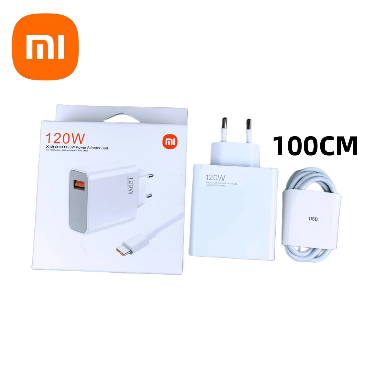 Original  Charger 120W Turbo Super Fast Charge EU Adapter Type C Cable for Mi 13T 12S Redmi Note 14 13 12 Pro plus Phone